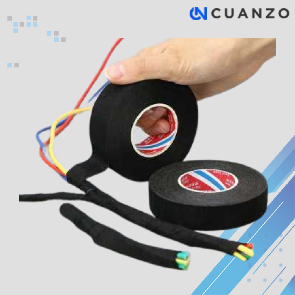 Lakban Kain Adhesive Cloth Tape Heat Resistant 15M / Lakban Solasi Solatip Isolasi Kain Perekat Penu