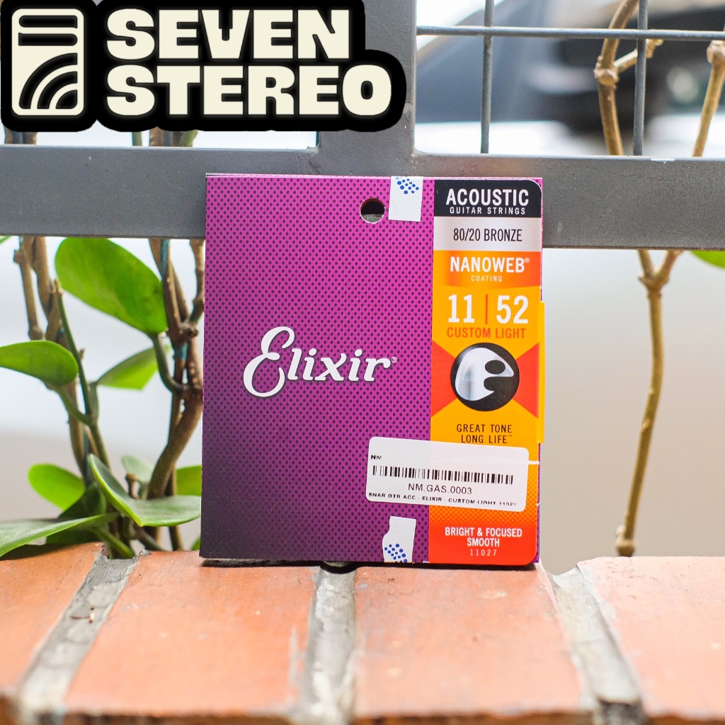 Elixir 11027 Nanoweb Acoustic Guitar String