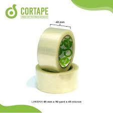 

Lakban Spek. Daimaru Merek Cortape Bening dan Coklat 2 inch x 90 yard (48 mm x 90 yard) Harga Satuan Ecer