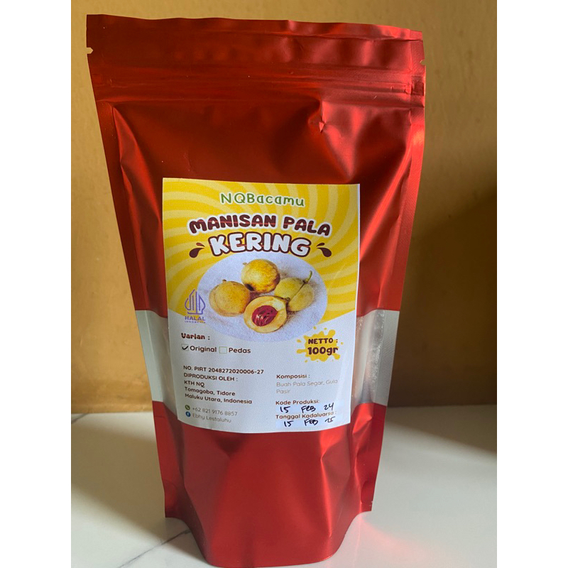 

NQBacamu Manisan Pala kering 100 gr