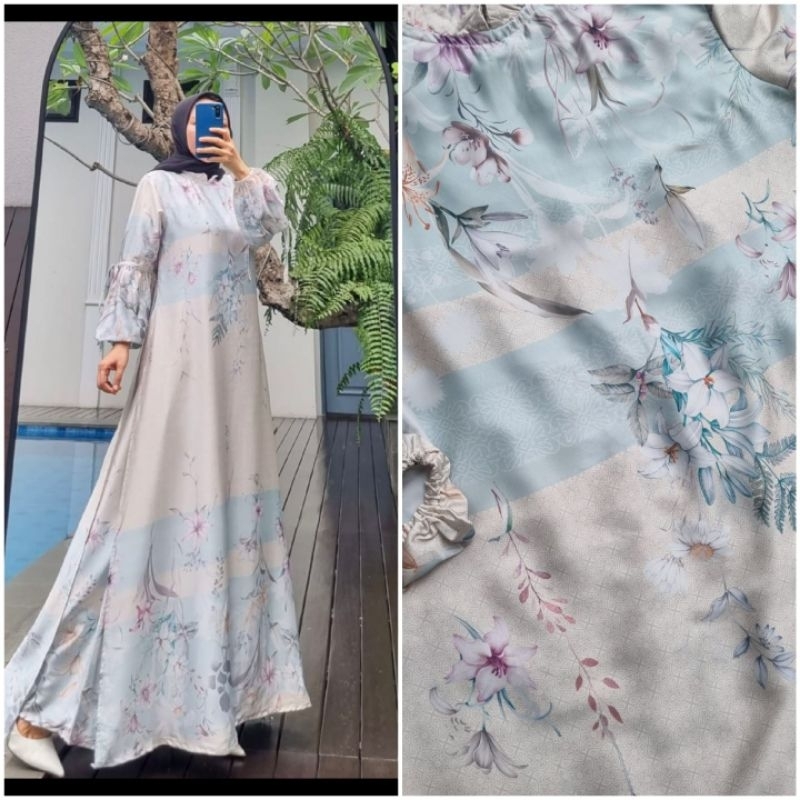 New gamis semi sutra