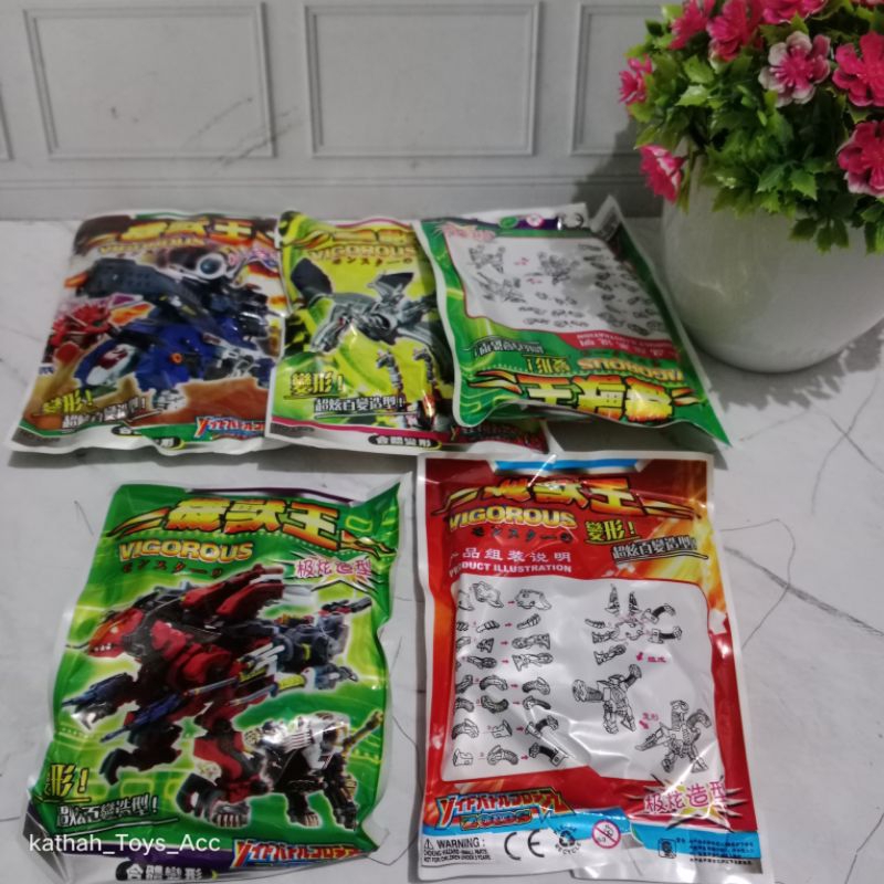 25PCS MAINAN ROBOT KECIL BONGKAR PASANG