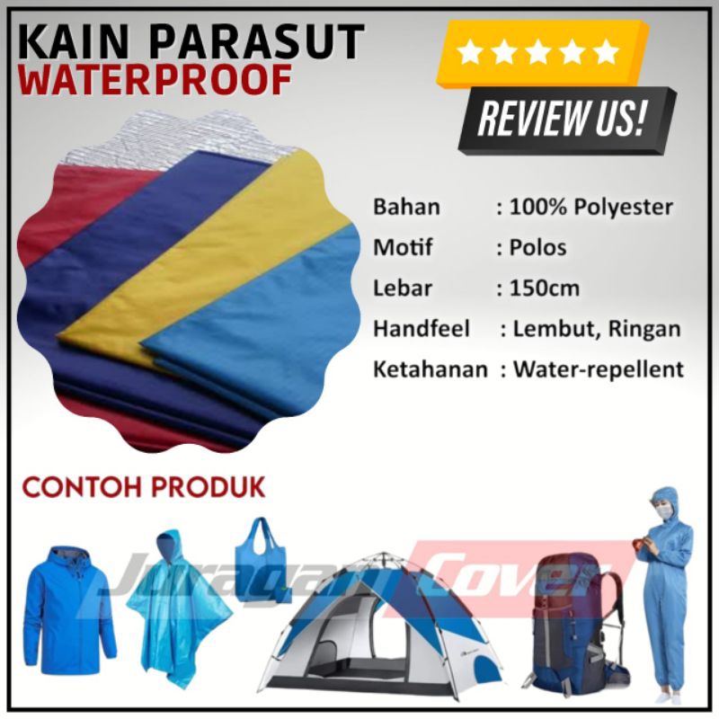kain parasit anti air waterproof jenis 190T