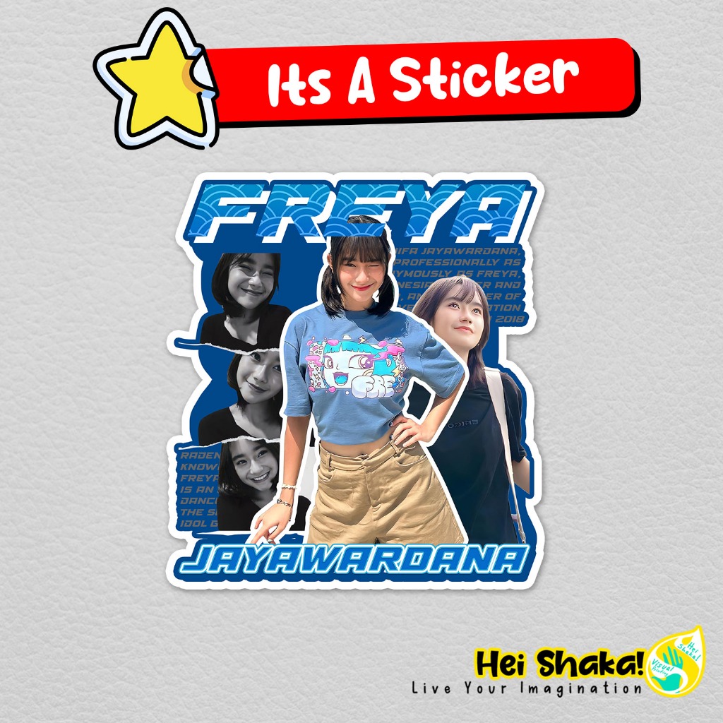 

Stiker Freya JKT48 Raden Roro Freyanashifa Jayawardana Sticker Idol Grup Wota Oshi Vinyl Anti Air