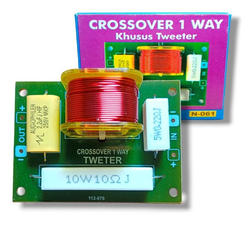 KIT CROSSOVER 1 WAY KHUSUS TWEETER NELC N-061 KROSOFER TWETER NELC