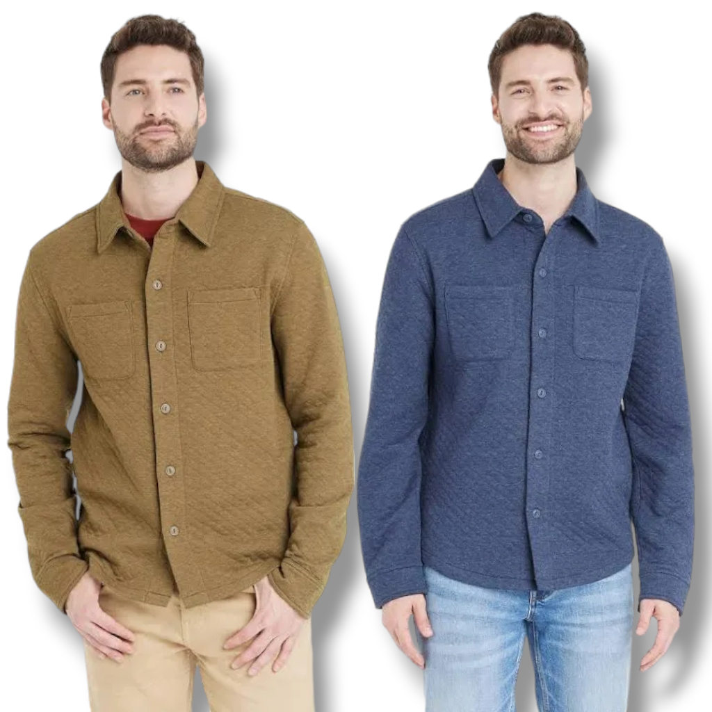 GF Knit textured lengan panjang - kemeja pria bahan knit