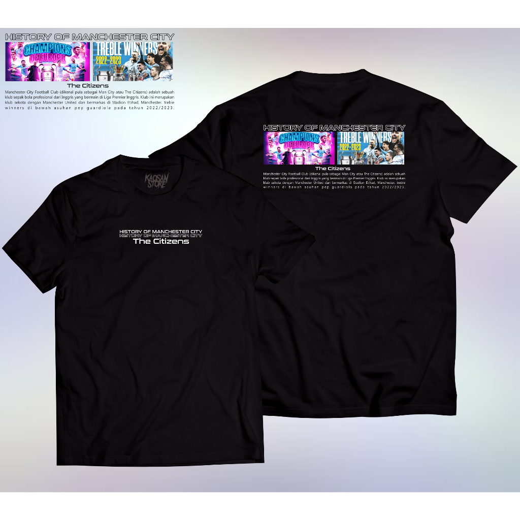Kaos Manchester City The Citizens Manchester Is Blue