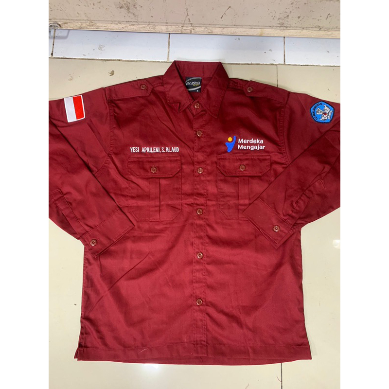 Kemeja Merdeka Belajar Baju merdeka Belajar Seragam Merdeka Belajar