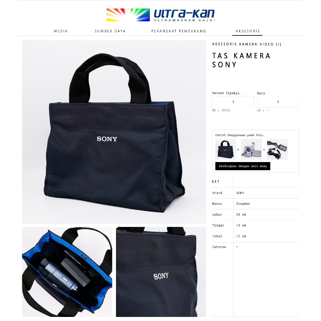Tas Kamera SONY (SN. 8)