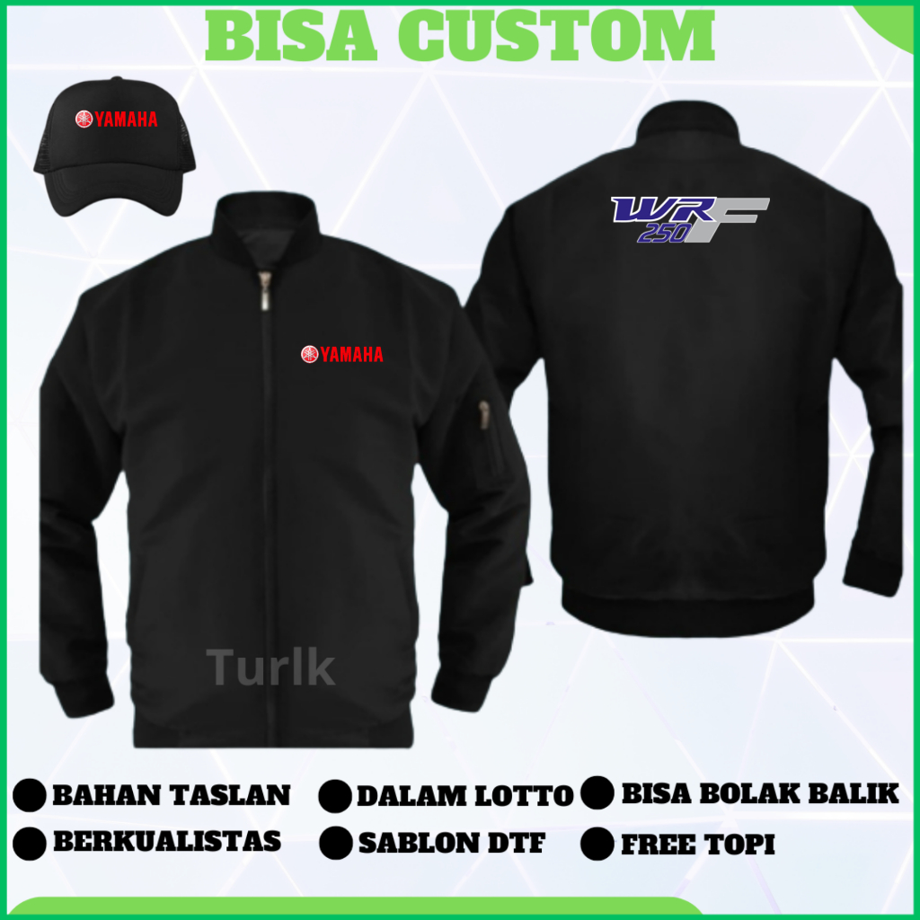 Jaket Yamaha WR250F Jaket WR250F Bomber Custom