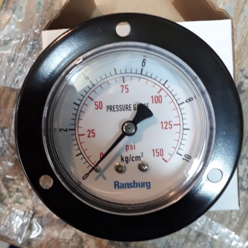 Penjualan Terbanyak Pressure Ransburg 25  Manometer Flange Back Connection