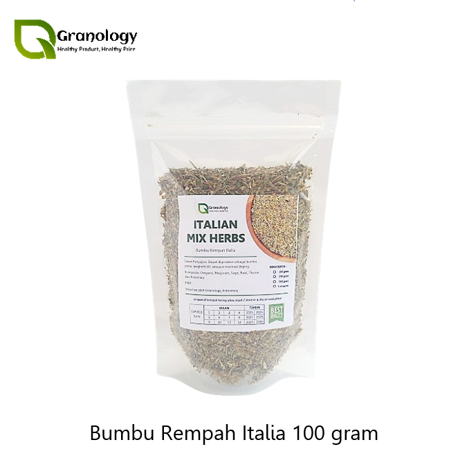 

Bumbu Rempah Italia / Italian Mixed Herbs (100 gram) by Granology