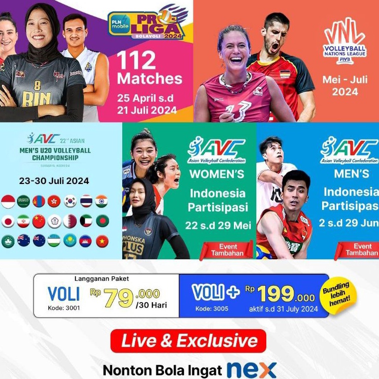 Bagus Dipakai Voucher paket Voli Nex Parabola Promo