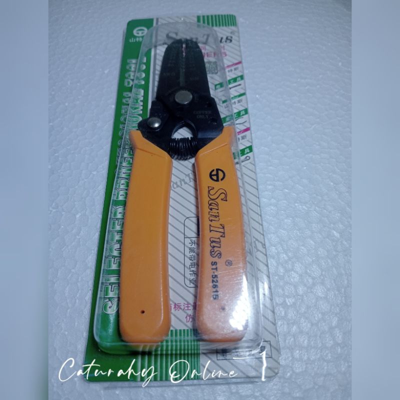 Tang Kupas Potong Kabel Santus ST-5261B AWG 32 - 18