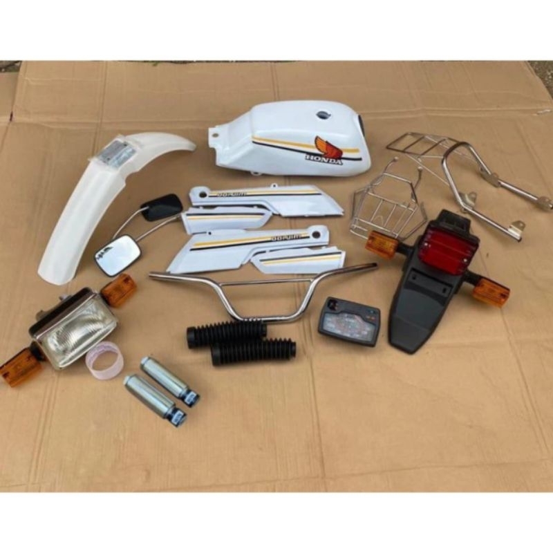 PAKET BODI HONDA WIN 100 PUTIH TERLENGKAP - BODY SET WIN WIN 100 WARNA PUTIH FULLSET BERKUALITAS