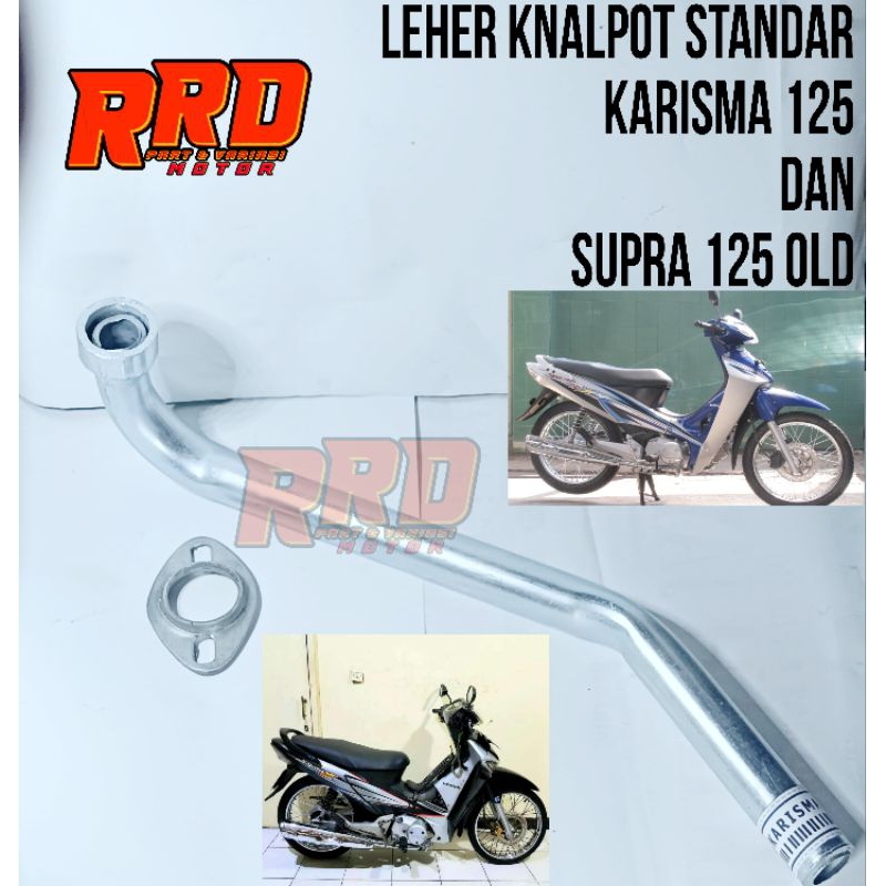 Leher Knalpot Standar Motor Karisma 125 Dan Supra x 125 / Sambungan/ Gulubanyak knalpot Standar Moto