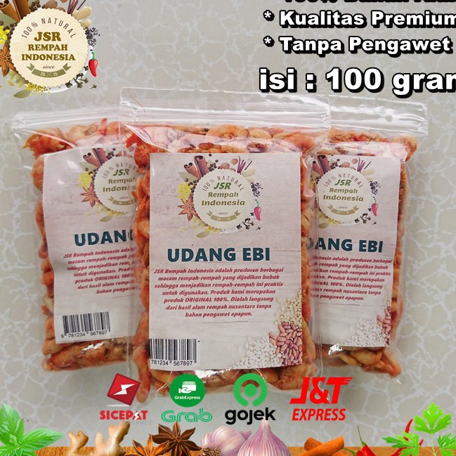 

Terbatas UDANG EBI ASLI ISI 1 GRAM UDANG KERING KUALITAS PREMIUM BUMBU DAPUR JSR REMPAH