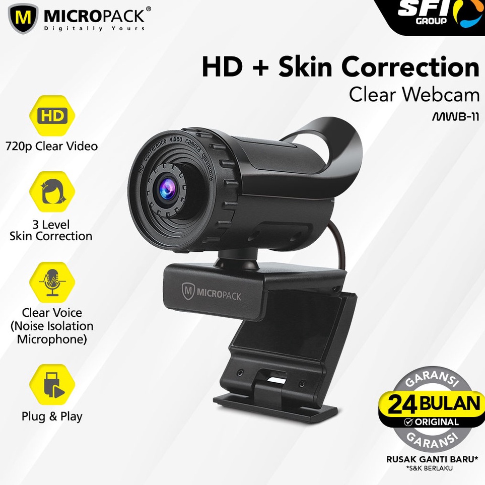 Micropack HD 72P WebCam Built in Mic with Beauty Effect for PC and Laptop  MWB11