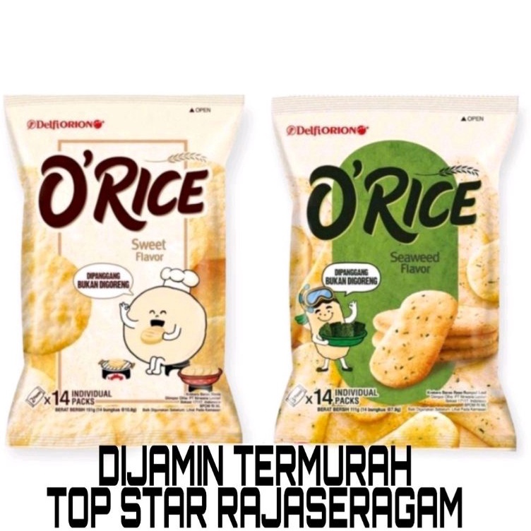 

TERMURAH O K Crackers Rice Delfi Orion Krekers Beras ORice Orice KRice Krice Seaweed Ori O K Rice