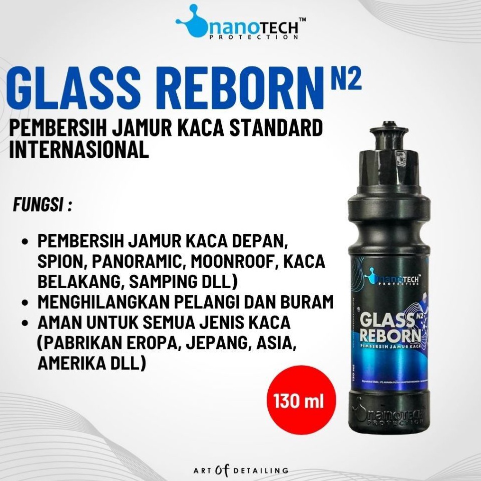 Nanotech Glass Reborn obat jamur kaca glass renew glass waterspot remover f C1G3
