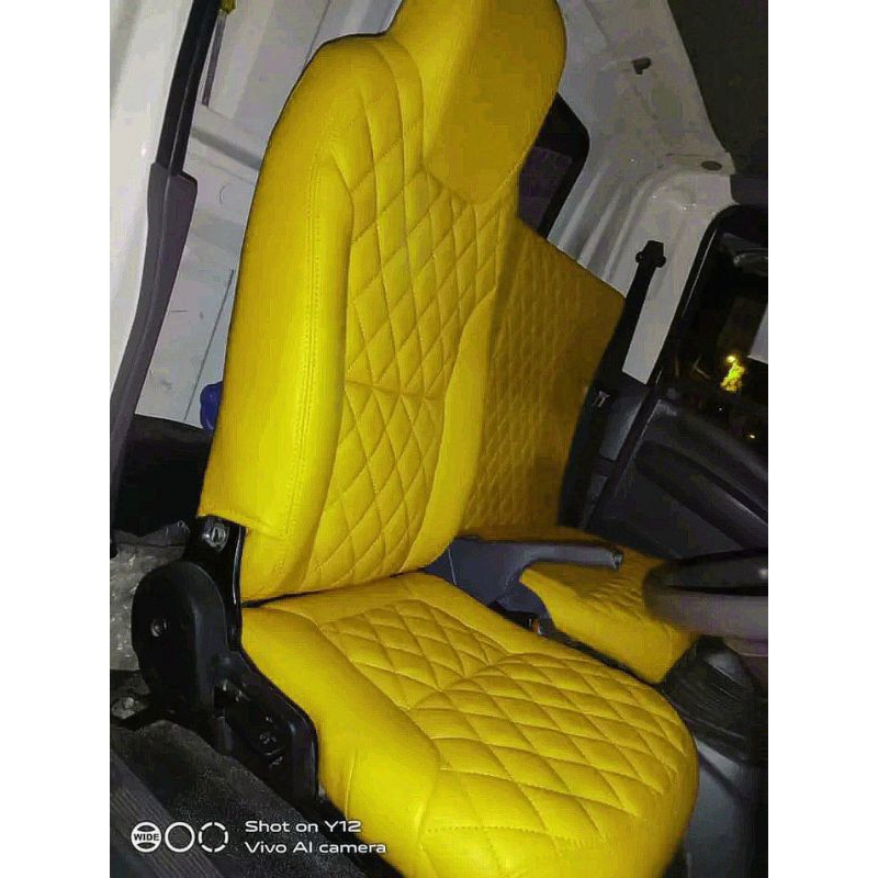 Sarung jok / Cover jok variasi untuk mobil ( Isuzu Elf Giga Nmr71 ) Model variasi motif