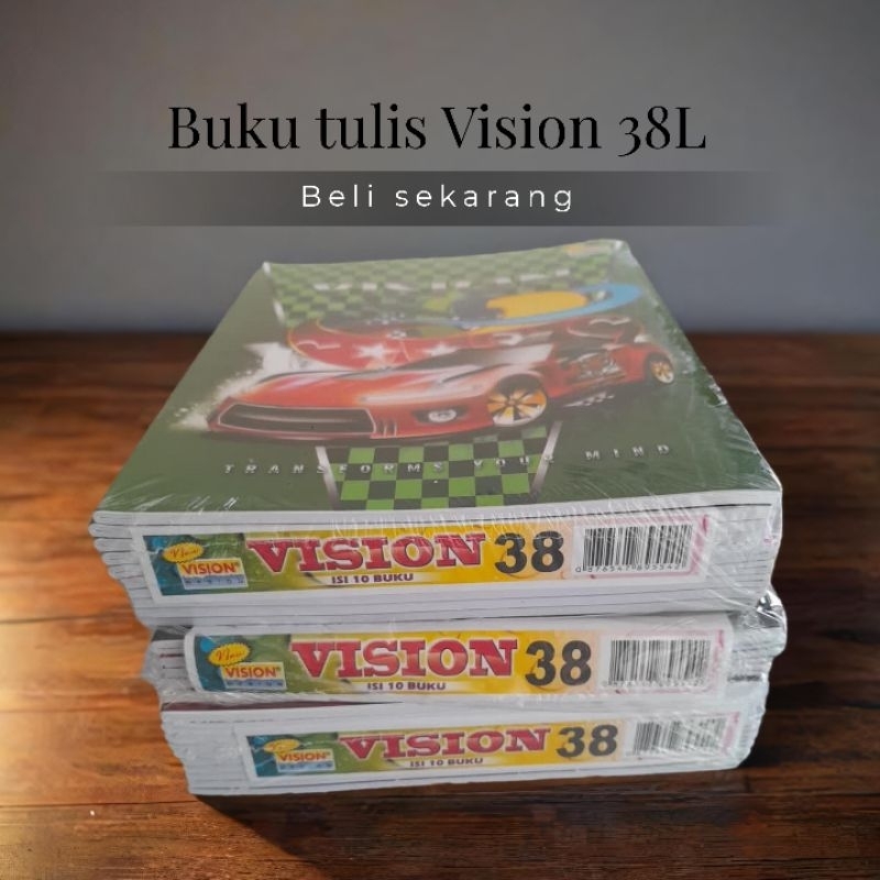 

buku tulis VISION 38L quarto / ukuran buku tulis biasa