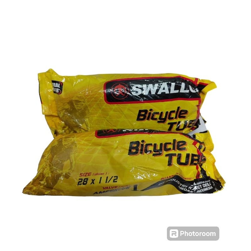 Ban Dalam Sepeda 28 X 1  1/2 Swallow Pentil Motor Untuk sepeda ontel becak gerobak