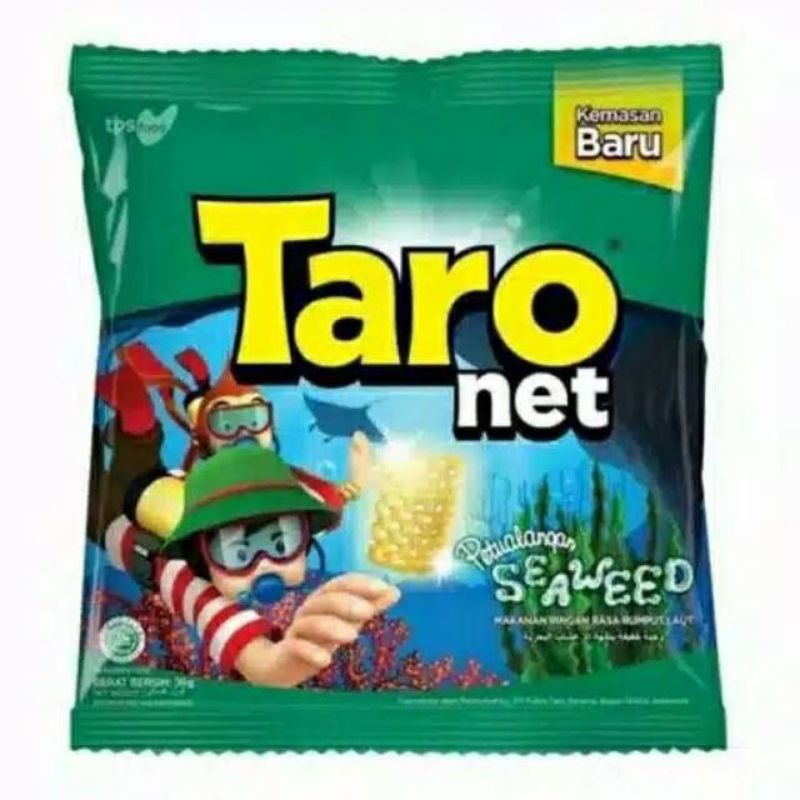 

snack taro net seawed