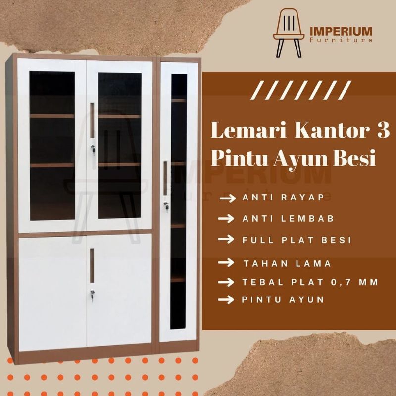 LEMARI ARSIP 3 PINTU LEMARI BUKU 3 PINTU LEMARI ARSIP 2 PINTU LEMARI BUKA 2 PINTU LEMARI KANTOR 2 PI