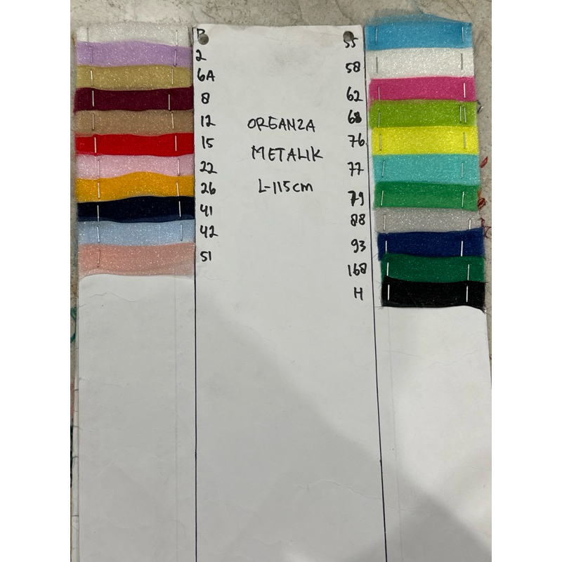 OBRAL KAIN ORGANZA METALIK BOX 8, 2 / Twingkel / Twinkle / Crepe On Metalic