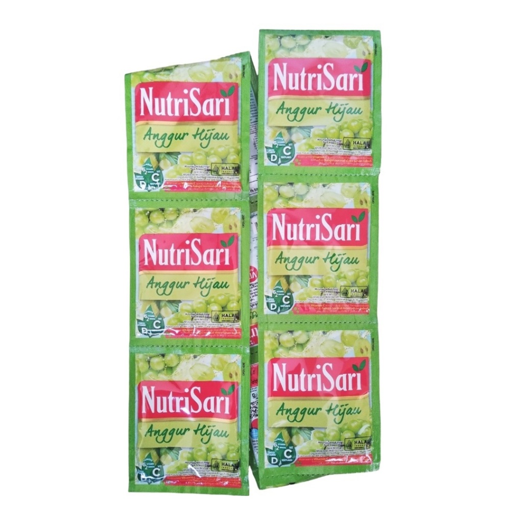 

Nutrisari Anggur Hijau Renceng [10 sachet x 11 gr]