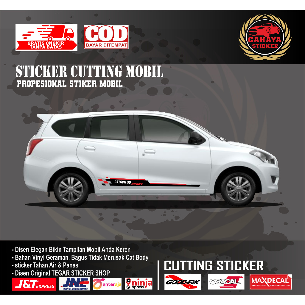 sticker mobil datsun go sticker lis mobil datsun go sticker mobil keren sticker motif variasi mobil