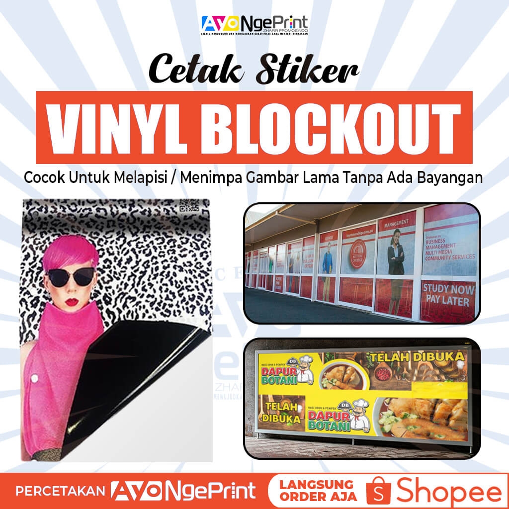 

Jasa Cetak Sticker Vinyl Blockout / Stiker Blackout / Stiker Tiban Gambar