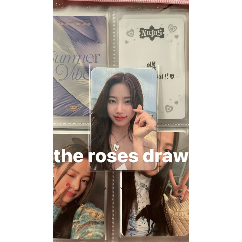 official photocard kazuha weverse finger heart