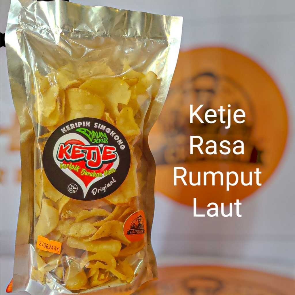 

CRIPJHON Keripik Singkong Rasa Rumput laut - Barbekyu Barbeque 150 gram