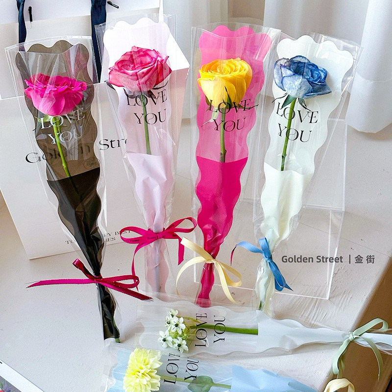 

[10039] Kantong Bunga Single Flower edisi LOVE YOU, Plastik Bunga OPP for Single Flower, Kantong Plastik Bunga, Flower Plastic Bag