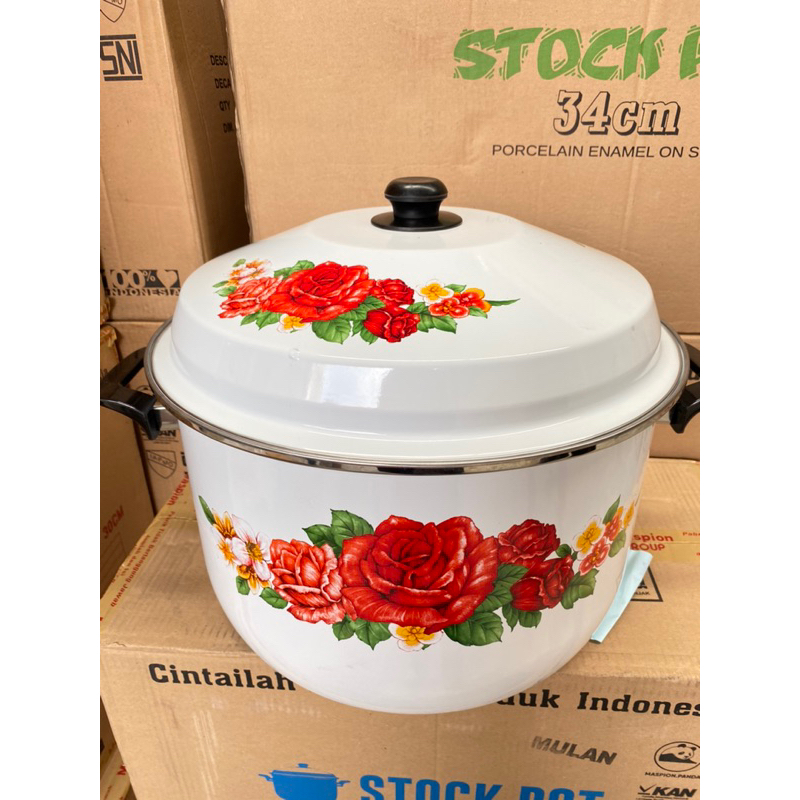 STOCK POT MASPION PANCI ENAMEL MASPION 40 CM ANTI LENGKET