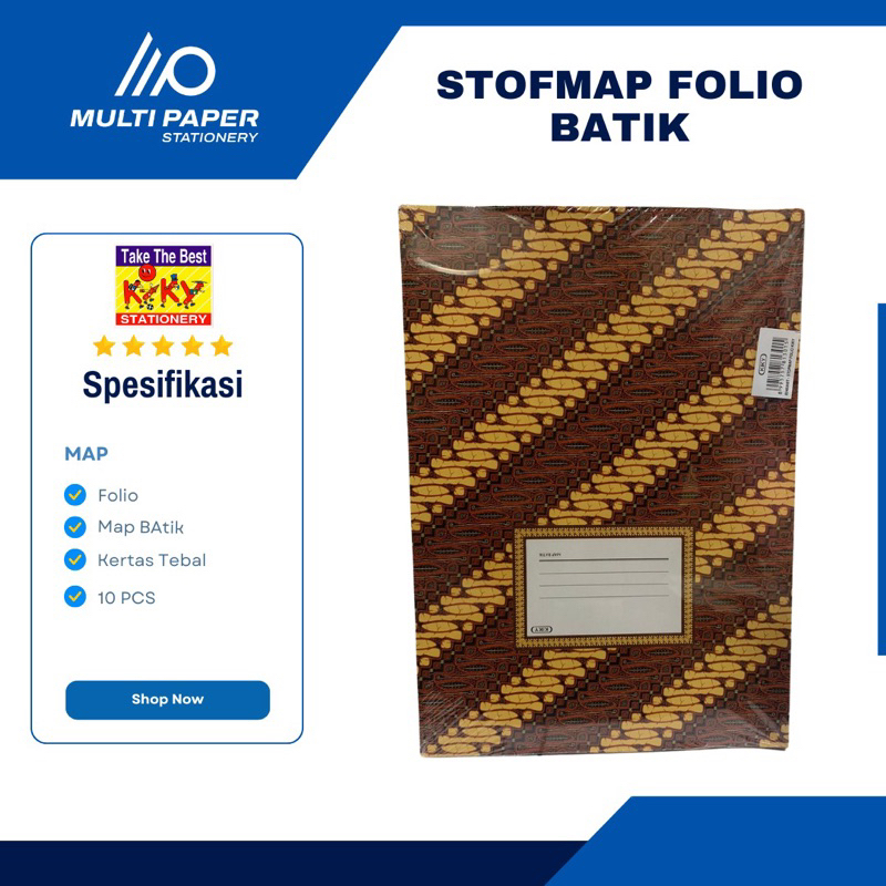 

Stofmap Folio Map Batik 10pcs