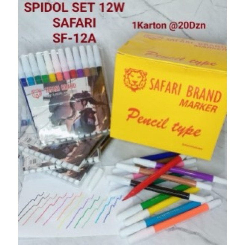 

Spidol Warna Set 12Warna SF-12A