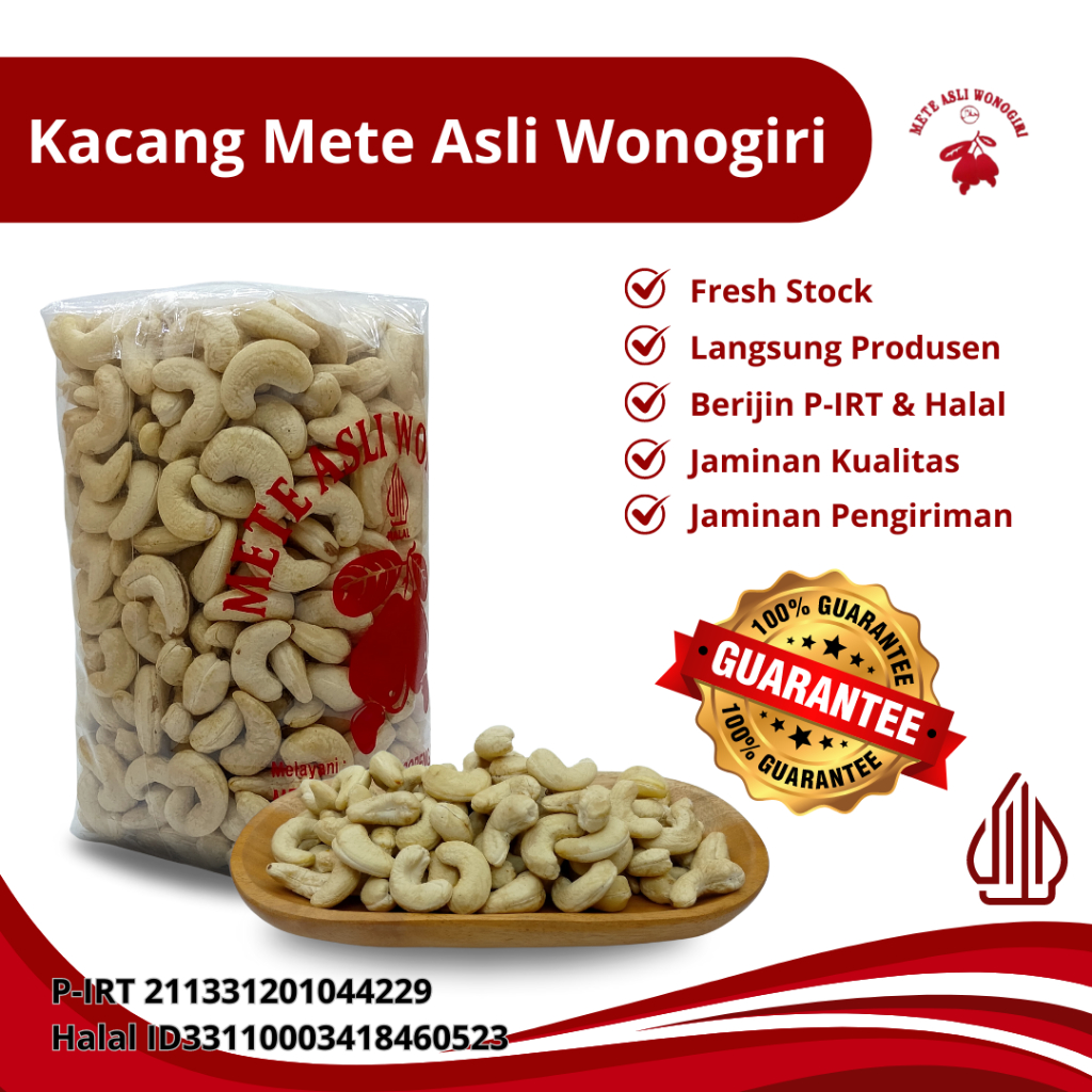 

Kacang Mete Mede Wonogiri Mentah Fresh Raw Cashew nuts