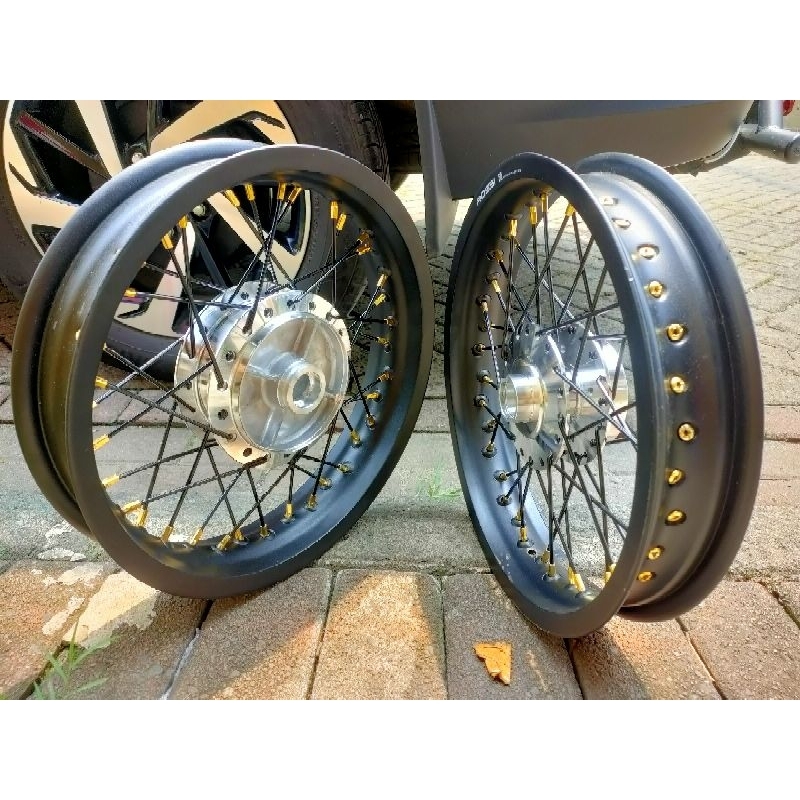 VELG ROSSI RING 14 BLADE SUPRA KRISMA REVO VEGA R ZR JUPITER UKURAN VELG 185/215/14