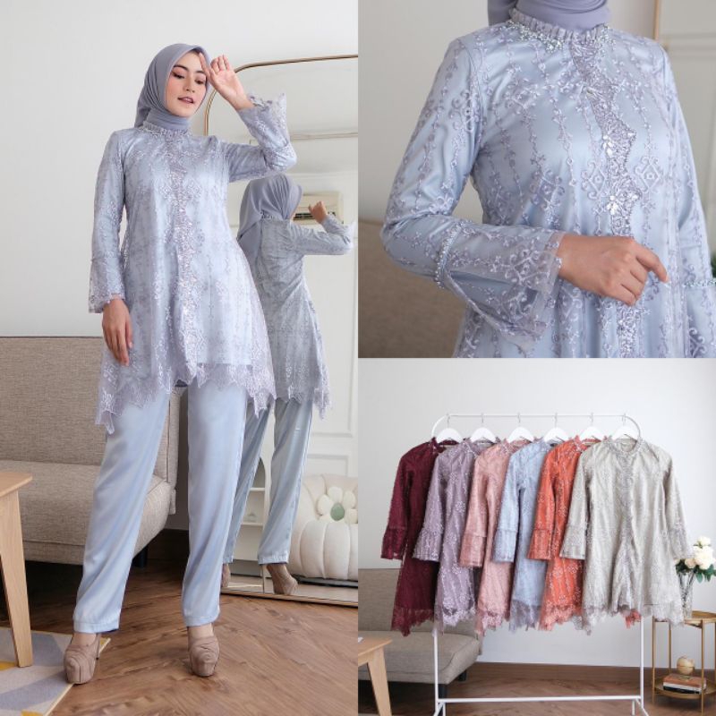 OLIVIA ONE SET CELANA//KEBAYA//KEBAYA MODERN//KEBAYA WISUDA//KEBAYA LAMARAN,//KEBAYA TUNANGAN//KEBAY