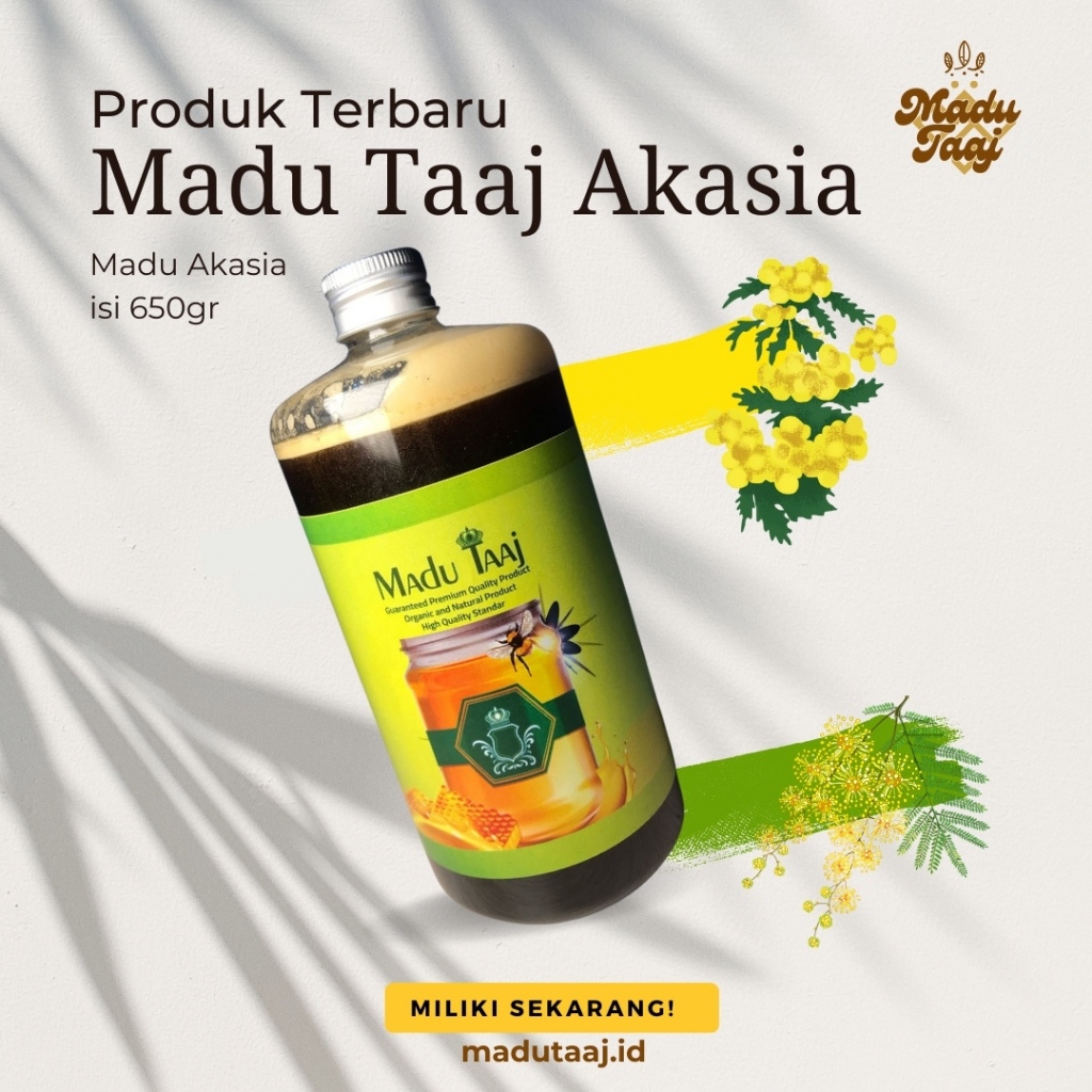 

Madu Taaj Akasia Premium Murni 650gr
