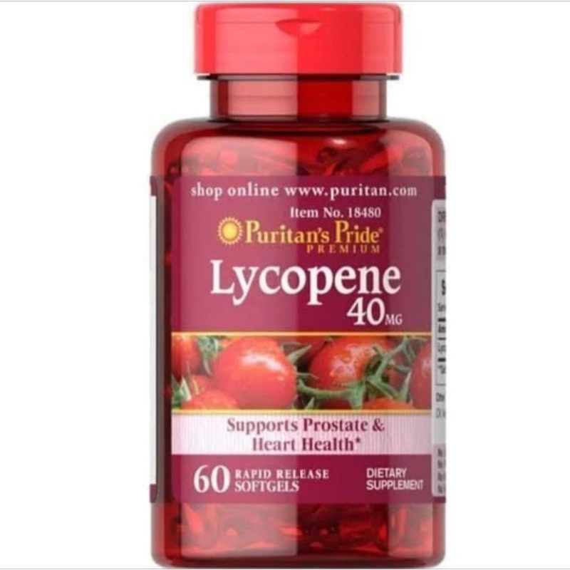 Puritan's pride lycopene puritan pride lycopene 40mg 40 mg 60caps