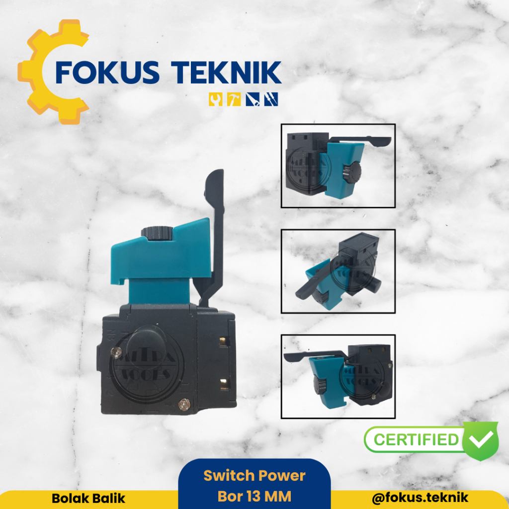 Saklar Switch ON OFF Bor 13mm Bolak Balik Modern NRT Pro