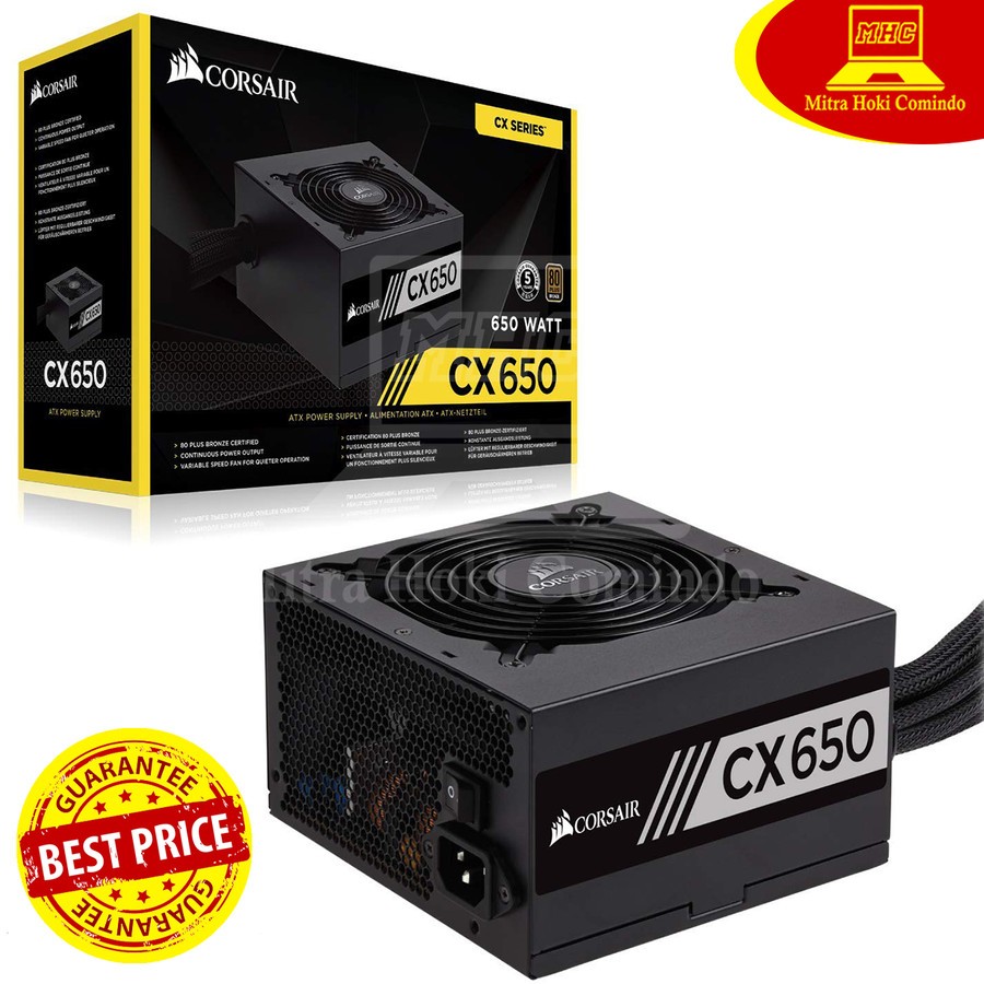 Power Supply Corsair 650W CX650 Corsair 650W 80+ Bronze Pure