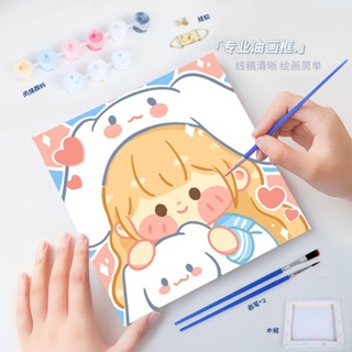 

Canvas Painting by Number / DIY Painting Digital/ Satu Set Peralatan Melukis Anak