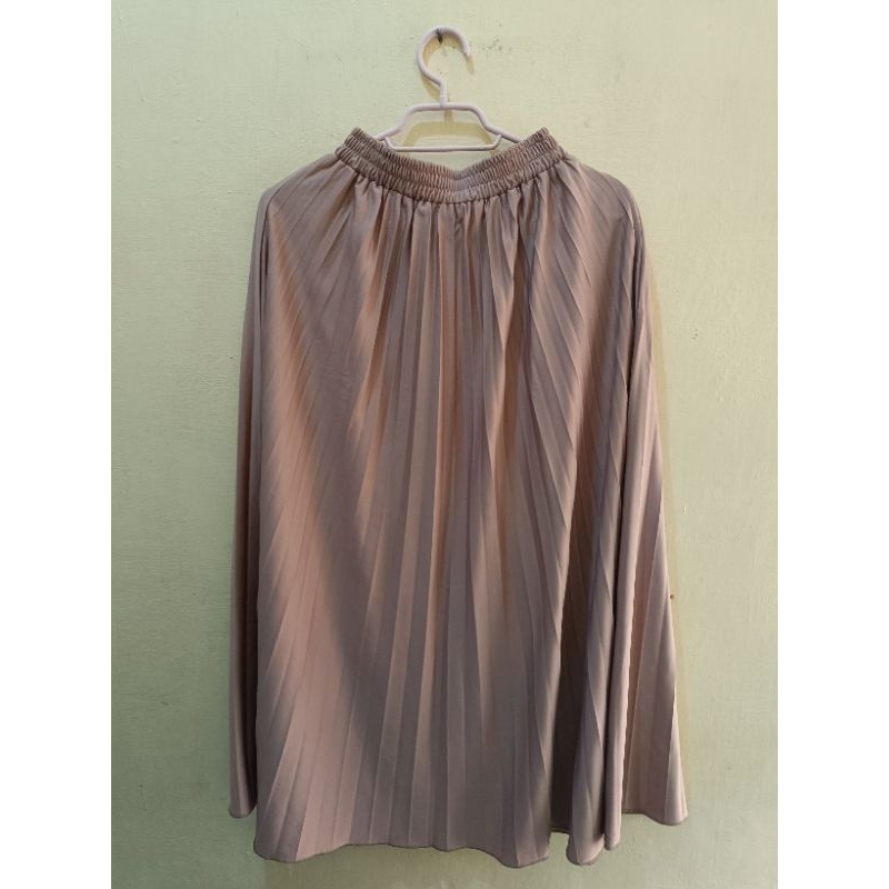 Preloved | ROK - Plisket (Mocca) Panjang ±85cm
