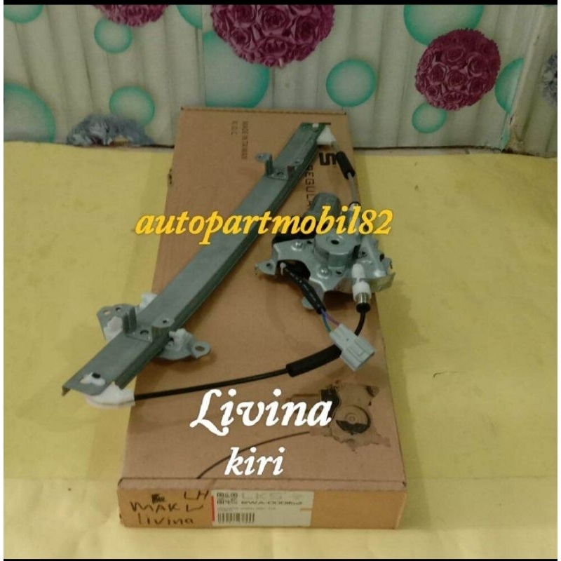Window Regulator + Motor Power Window Depan Grand Livina Livina Sebelah Kiri