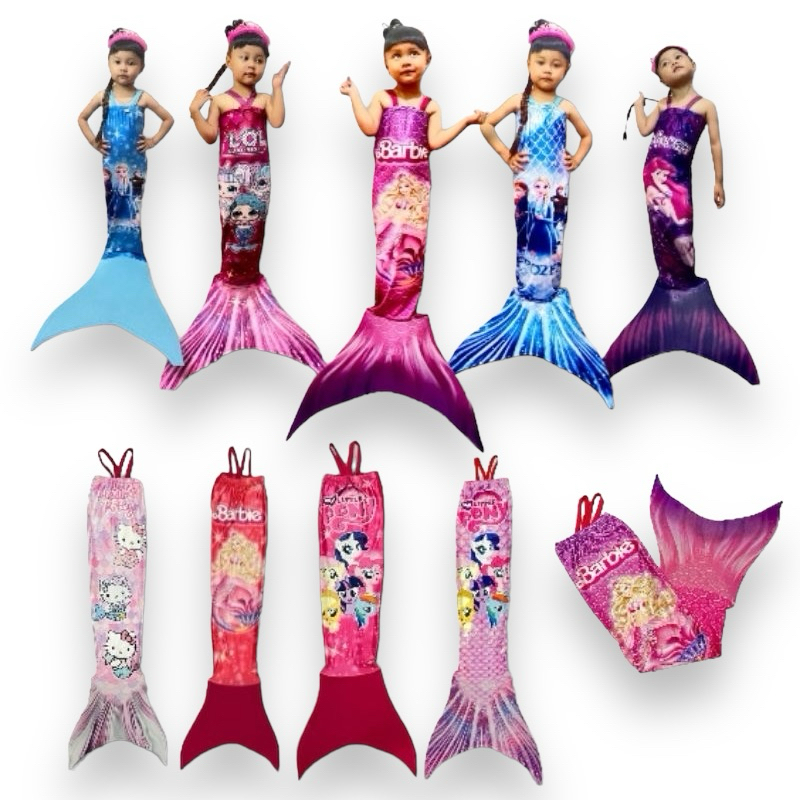 KOSTUM MERMAID KARAKTER FROZEN LITTLE PONY